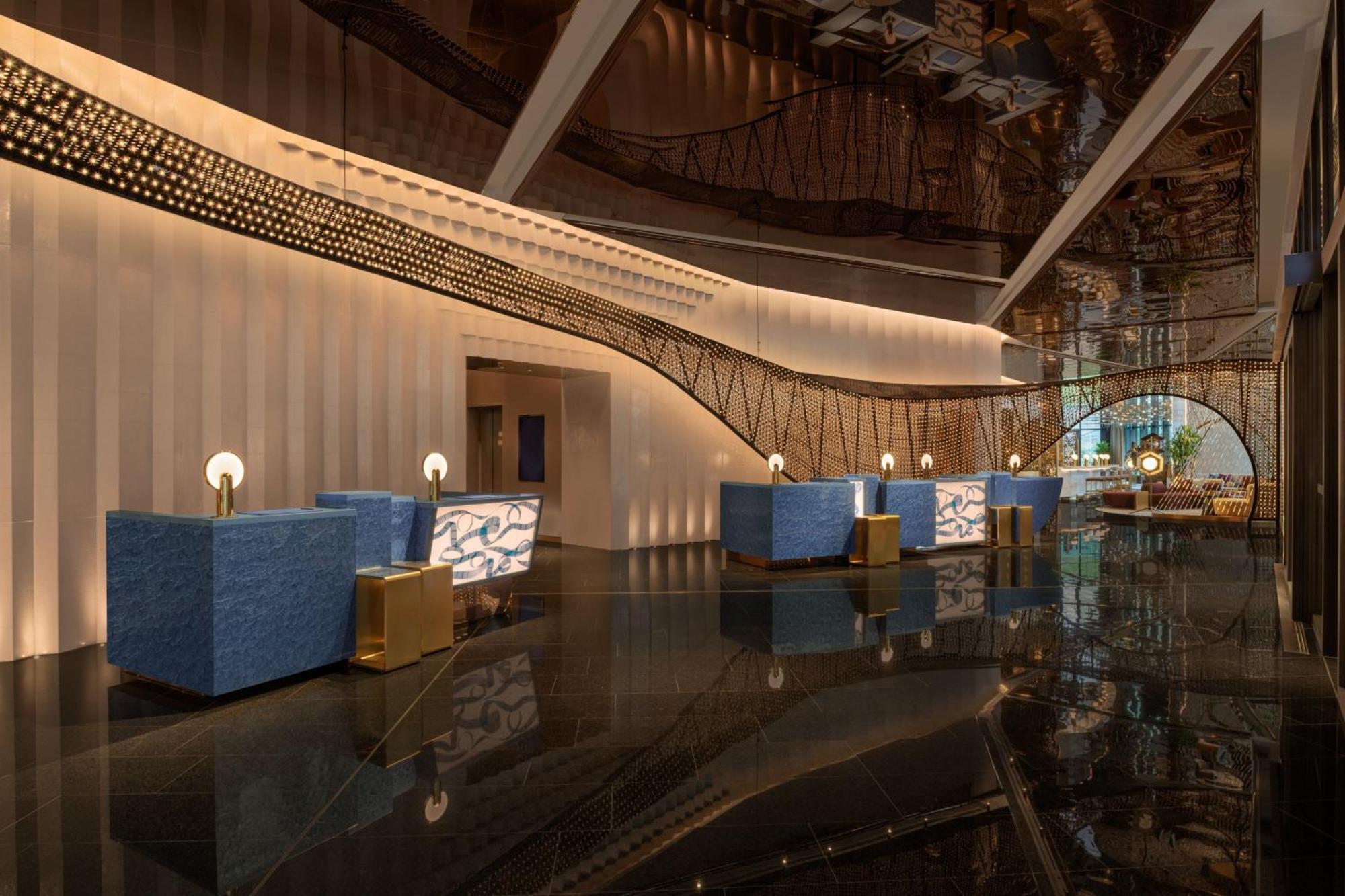 W Macau - Studio City Eksteriør billede The lobby of the hotel