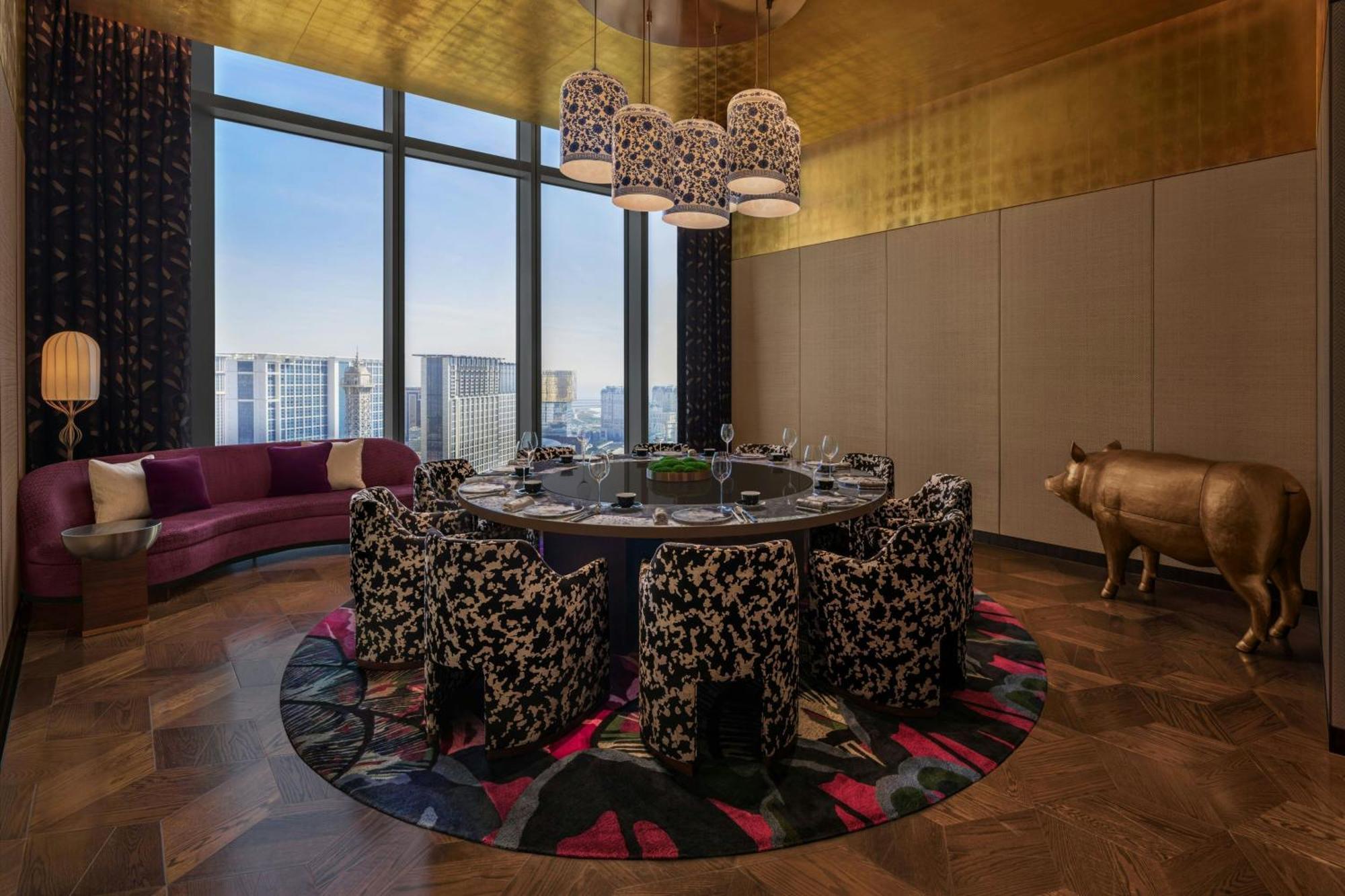 W Macau - Studio City Eksteriør billede The private dining room at the restaurant